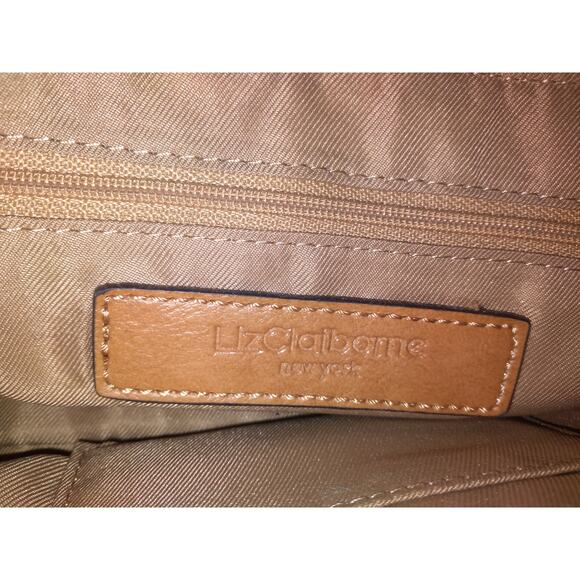 VTG LIz Claiborne Tapestry Baguette Clutch purse with removable chain handle - Picture 5 of 7